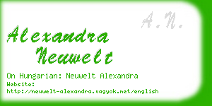 alexandra neuwelt business card